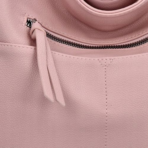 Herisson - torebka worek zamek skóra ekologiczna pudrowy róż 1052L2086 na Arena.pl