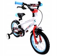 BIAŁY ROWER DZIECIĘCY LEKKA RAMA ROWEREK DLA DZIECI KÓŁKA BOCZNE 14 CALI