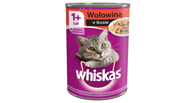 WHISKAS WOŁOWINA 400G PUSZKA zdjęcie 1
