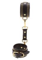 studded wrist cufs set black
