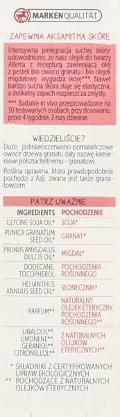 ALTERRA OLEJEK DO TWARZY GRANAT BIO 30 ML zdjęcie 2