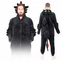 KIGURUMI ONESIE PIŻAMA NOCNA FURIA SZCZERBATEK DAMSKA MĘSKA ROZPINANA L