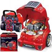 ZESTAW MECHANIKA DLA DZIECI SILNIK DO ROZKRĘCANIA SAMOCHÓD AUTO