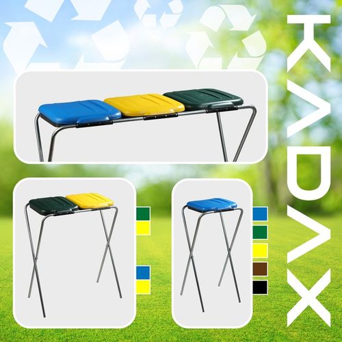 STOJAK KOSZ DO SEGREGACJI ŚMIECI 1 STANOWISKO WOREK 120L KOSZ NA ODPADY na Arena.pl