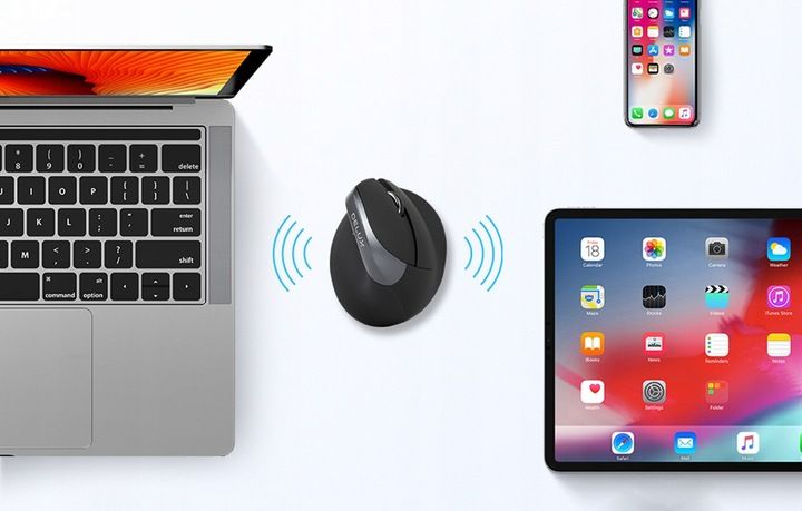 BEZPRZEWODOWA MYSZ PIONOWA DELUX M618MINI DB ERGONOMICZNA MYSZ BLUETOOTH zdjęcie 10