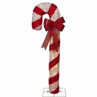 DEKORACJA ŚWIĄTECZNA LASKA CUKROWA Z OŚWIETLENIEM LED CANDYCANE - 120 cm