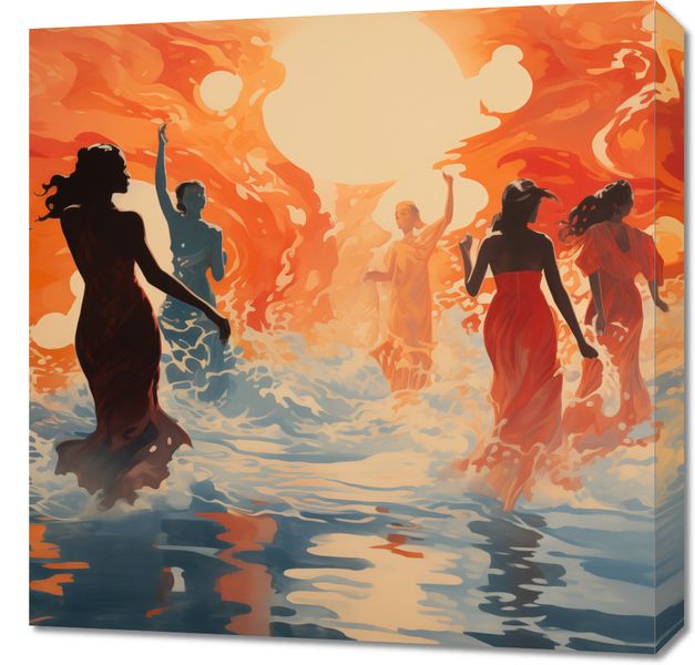 Obraz 60x60cm Taneczny Żar zdjęcie 1