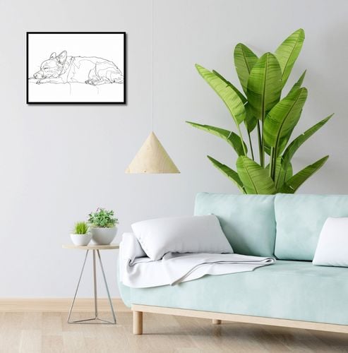 Plakat 55x40cm Śpiący Psiak na Arena.pl