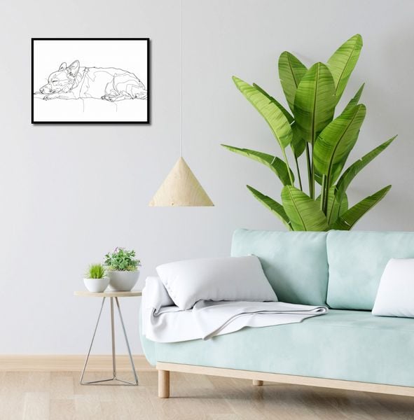 Plakat 55x40cm Śpiący Psiak zdjęcie 4