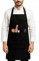 FARTUCH FARTUSZEK KUCHENNY Czarny GASTRONOMIA
