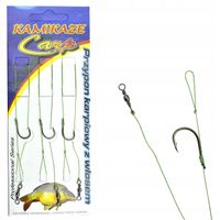 PRZYPON KARPIOWY Z WŁOSEM PLECIONKA RING 1/0/15kg