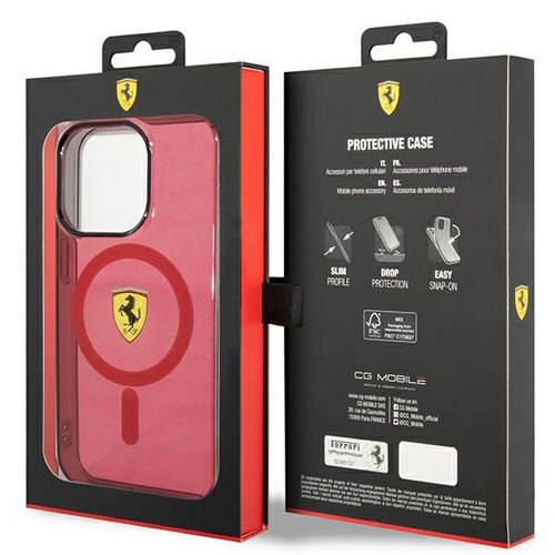 Etui Ferrari do iPhone 14 Pro Max, Czerwony MagSafe na Arena.pl