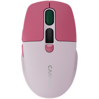canyon mysz bezprzewodowa mw-26 lcd cicha dwa tryby różowa