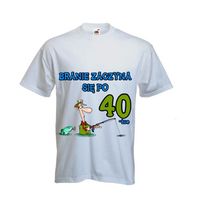 KOSZULKA T-SHIRT PREZENT branie zaczyna się po 40