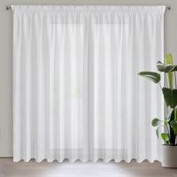 Firana na taśmie struktura deszczyku REBECCA 400X250 biała