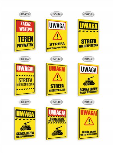 Tabliczka znak informacyjny dibond 30x20 uwaga kleszcze i żmije na Arena.pl