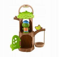 Żółwia Chatka - Przenośny Domek w Drzewie z Huśtawką oraz Figurką Klorofil