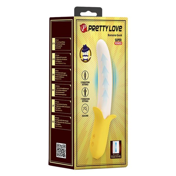 PRETTY LOVE - Banana Greek, 7 vibration functions 3 thrusting settings zdjęcie 10