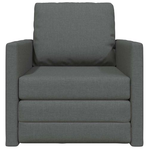 Sofa z funkcją spania ciemno szary 74 x 77 x 81 cm tkanina na Arena.pl