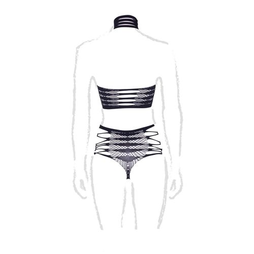 carpo xlvi - two piece with turtleneck, crop top and pantie - plus size na Arena.pl