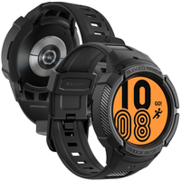 spigen rugged armor pro galaxy watch 5 pro (45 mm) black