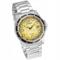 MĘSKI ZEGAREK CITIZEN AW1816-89X ECO-DRIVE MARINE SREBRNY NA BRANSOLECIE