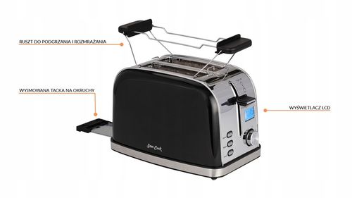 Toster opiekacz 950 W czarny SAM COOK PSC-60/B na Arena.pl
