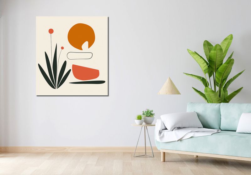 Obraz 90x100cm Abstrakcyjny Zen zdjęcie 2