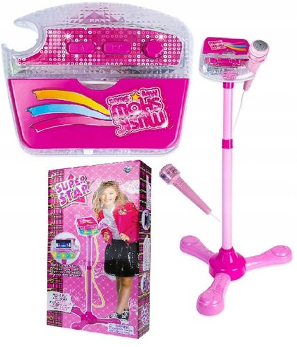 Gitara elektryczna zestaw karaoke dla dzieci mikrofon struny muzyka statyw na Arena.pl