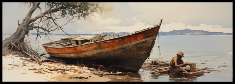 Plakat 95x33cm Spokój Przybrzeża zdjęcie 2