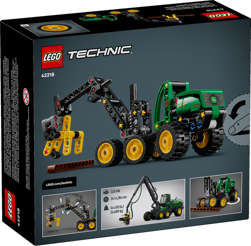 LEGO Technic 42218 Harwester John Deere 1470H Maszyna Leśna Chwytak 117 el. na Arena.pl