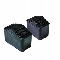 DRABEST 4 SZTUKI Stopka do drabiny dwustronnej 40x20 czarna