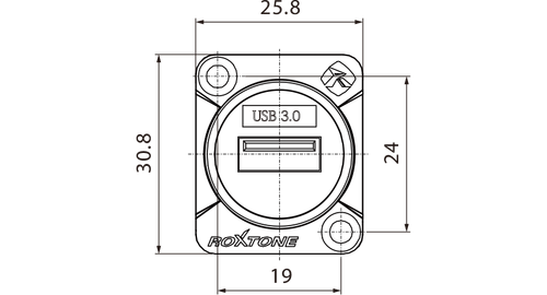 Roxtone Gniazdo tablicowe USB 3.0 RAU3D-B na Arena.pl