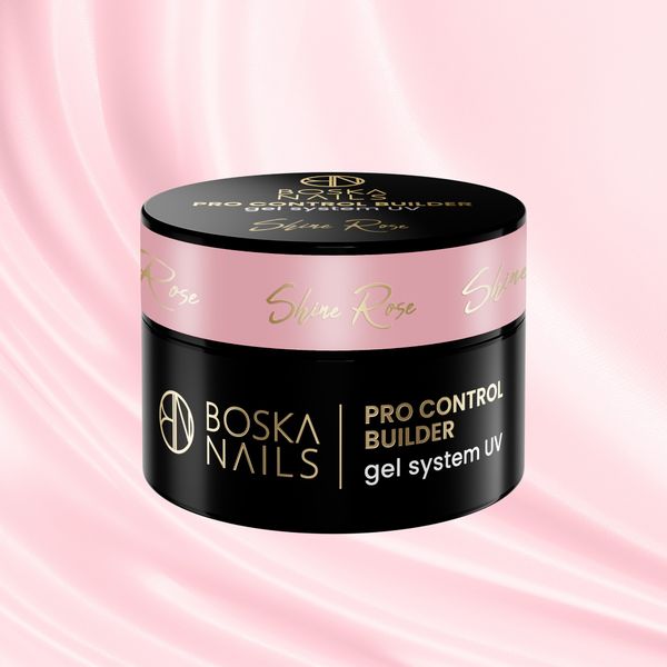 BOSKA NAILS Żel budujący do paznokci PRO CONTROL BUILDER Shine Rose - 50ml zdjęcie 4