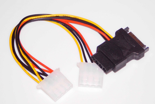 ADAPTER SPLITER SATA 2X MOLEX + 1 i 1 sata M na Arena.pl