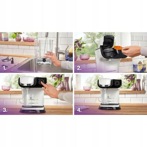 Ekspres kapsułkowy Bosch Tassimo My Way 2 TAS6504 Biały na Arena.pl