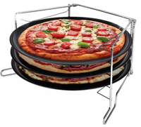 Stojak do pieczenia pizzy 3 blachy 32cm BRUNBESTE