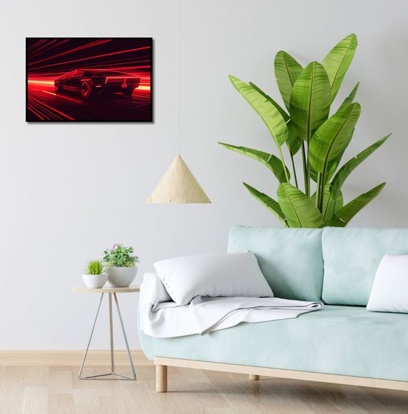 Plakat 60x40cm Prędkość w Czerwonym Neonie zdjęcie 4
