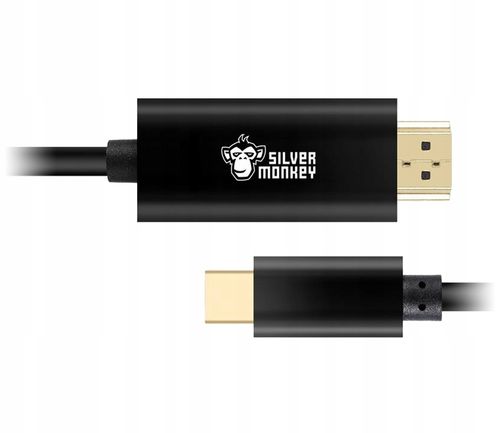 Silver Monkey Kabel USB-C - HDMI 1.4 1,8 m na Arena.pl