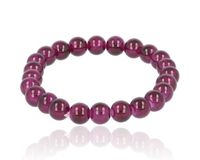Bransoletka ze szklanych koralików fioletowy