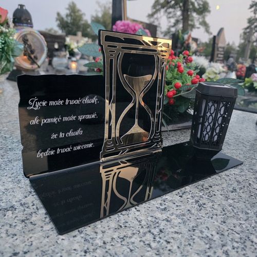 SOLARNY ZNICZ Led Statuetka NA CMENTARZ GRÓB DUŻA Lampka Led z Grawerem na Arena.pl
