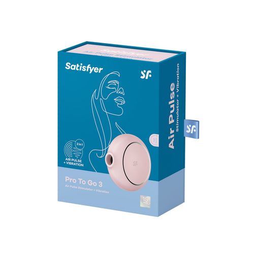 Ssący masażer do Łechtaczki Satisfyer Pro to go 3 Różowy na Arena.pl