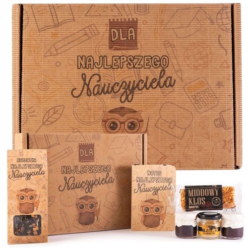 PREZENT NA DZIEŃ NAUCZYCIELA ZESTAW PREZENTOWY GOTOWY W PUDEŁKU Z NADRUKIEM na Arena.pl