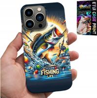 ETUI DO IPHONE 15 PRO MAX - WZORY DLA WĘDKARZA, RYBY, DORSZ, ŁOSOŚ