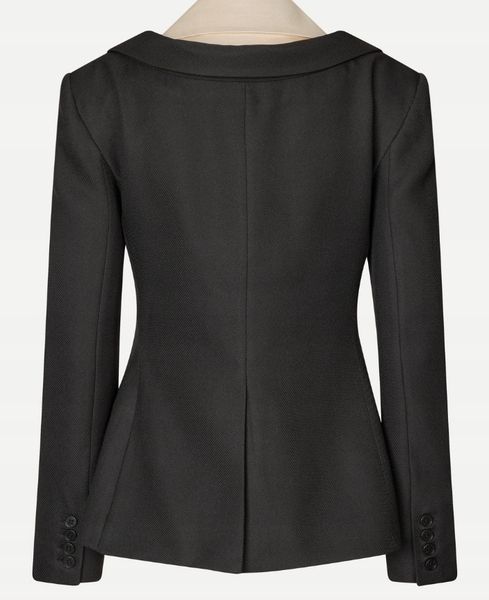 Double Collar Tailored Jacket Butter Milk L zdjęcie 2