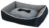 Legowisko dla psa szare L prostokątne COUCH 68x51x17cm