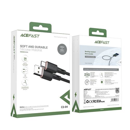 kabel przewód usb - usb-c 3a 1.2m czarny na Arena.pl