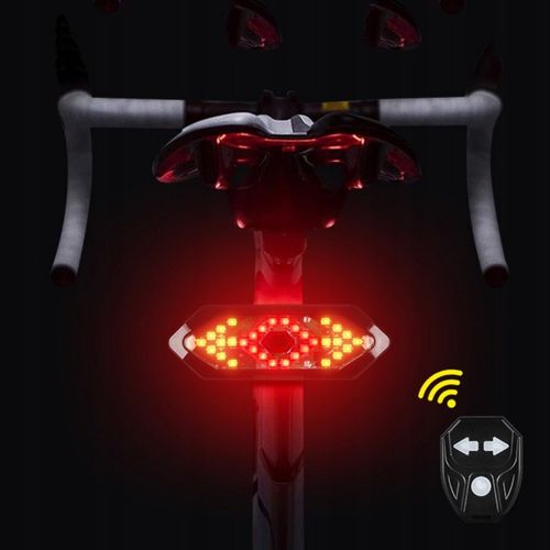 MOCNE LAMPKI ROWEROWE KIERUNKOWSKAZY OŚWIETLENIE PRZÓD TYŁ LED WODOODPORNE na Arena.pl