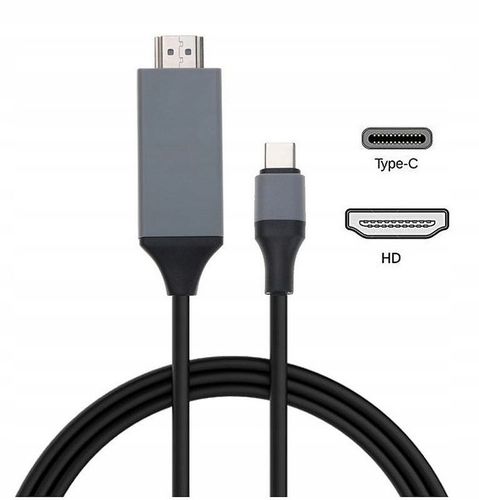 KABEL ADAPTER USB-C 3.1 HDMI 4K MHL TV do Telefonów Samsung DEX Macbook 2m na Arena.pl
