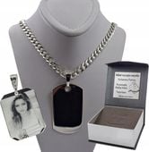 SREBRNY PEŁNY ŁAŃCUSZEK MĘSKI PANCERKA NIEŚMIERTELNIK PR. 925 GRAWER